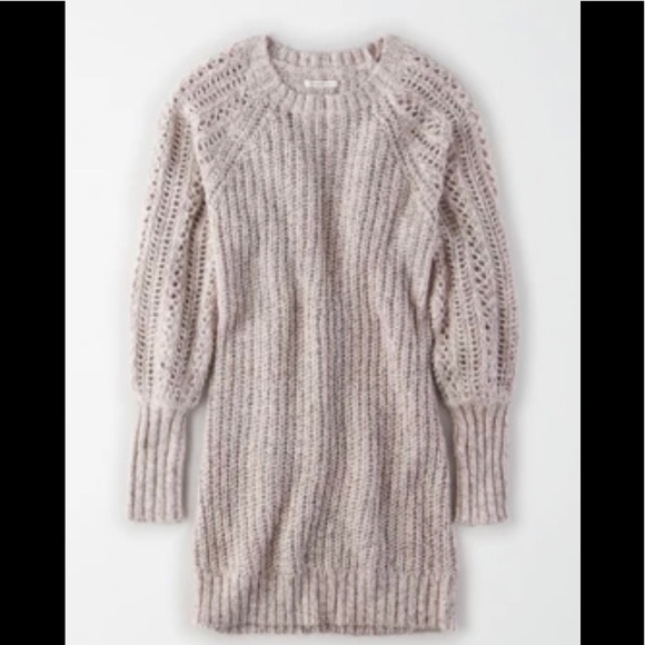 AE Pointelle Long Sleeve Sweater Dress - Picture 2 of 2